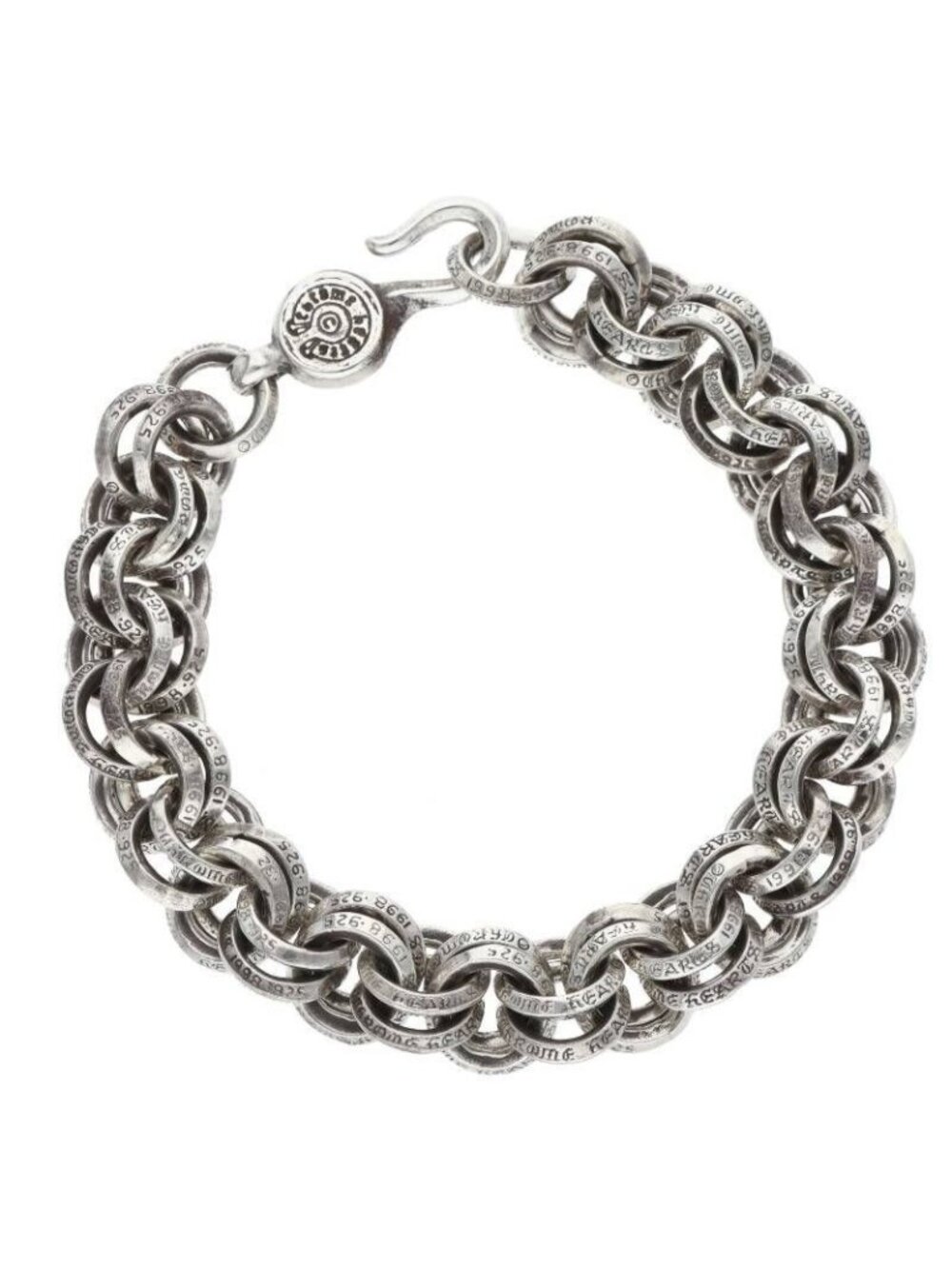 Chrome Hearts 1 Double B Ring Silver Bracelet